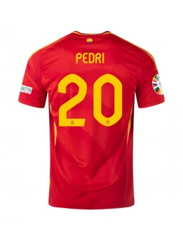 Billige Spania Pedri Gonzalez #20 Hjemmedrakt EM 2024 Kortermet